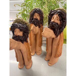 Vintage The Three Wisemen Christmas Sculptures